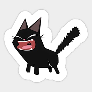 vintage-cat-angry Sticker